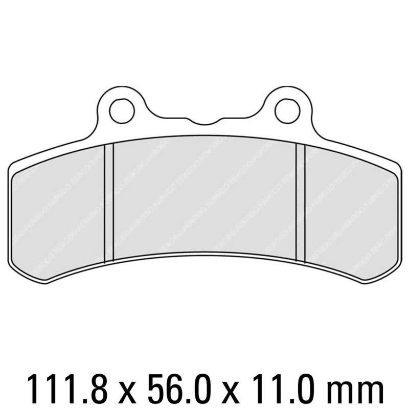 FERODO Brake Disc Pad Set – FDB847 P Platinum Compound – Non Sinter for Road or Competition