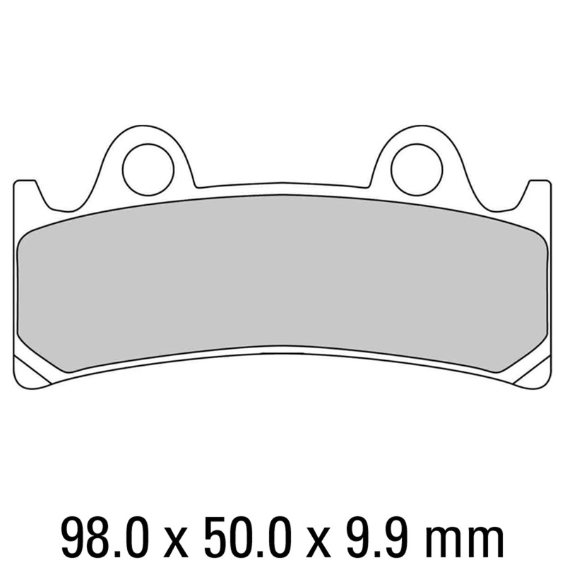 FERODO Brake Disc Pad Set – FDB864 P Platinum Compound – Non Sinter for Road or Competition