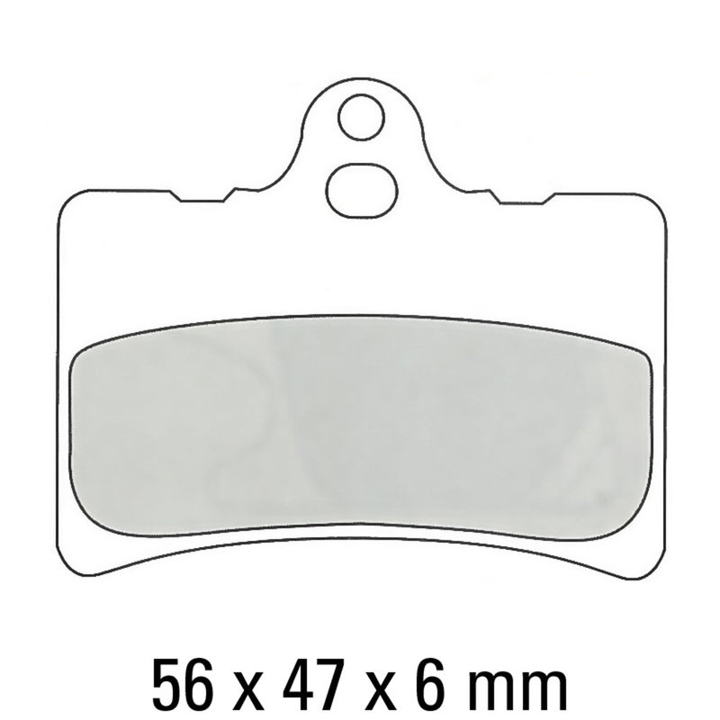 FERODO Brake Disc Pad Set – FDB866 P Platinum Compound – Non Sinter for Road or Competition