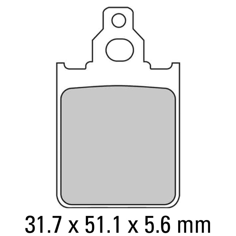 FERODO BRAKE PADS – FDB784EF (PK = 2 PADS)