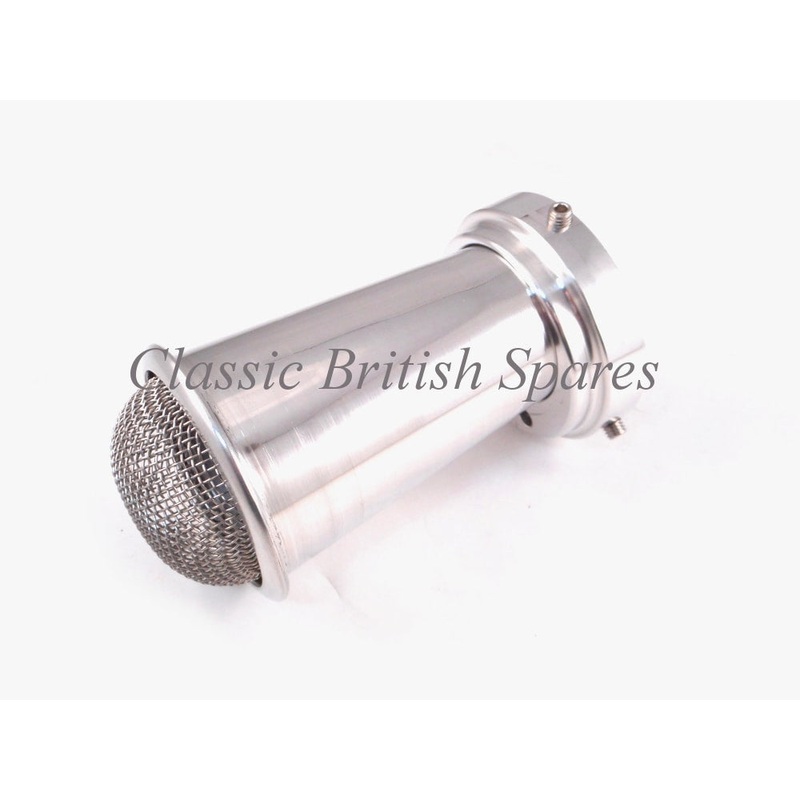 Amal Type Long Racing Velocity Stack W/ Dome Screen  – Choose Stack Type 900 Concentric Series (928 930 932)
