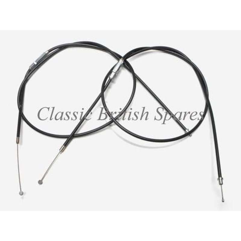Triumph Twins Dual Throttle Cables (2) 60-0528V 1963-67