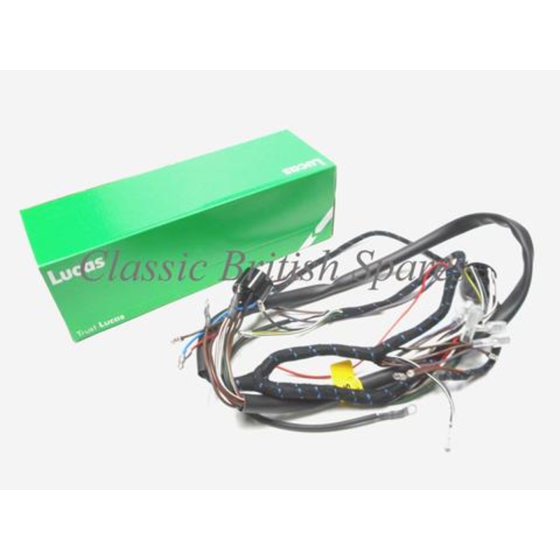 BSA C15 / B40 Lucas Cloth Bound Wiring Harness 54949610 1964-66 – Side Points