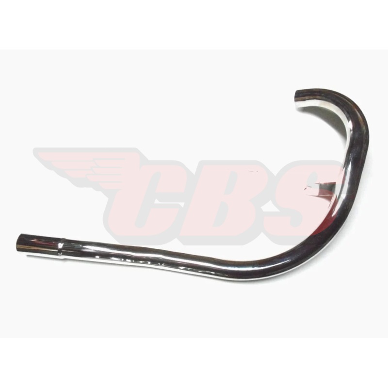 BSA Singles Exhaust Pipes – B25 / C25 / B40 / B44 / Etc – Choose Pipe Type / Application 41-2747 / 70-9725 – (Low Pipe) – 1969-70 B44SS Shooting Star – Chrome – UK Made