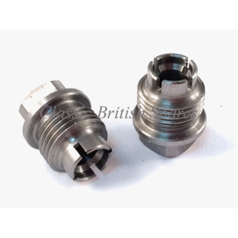 Triumph 500 / 650 / 750 Twins Oil Pump Plug Screws (2) 70-2360