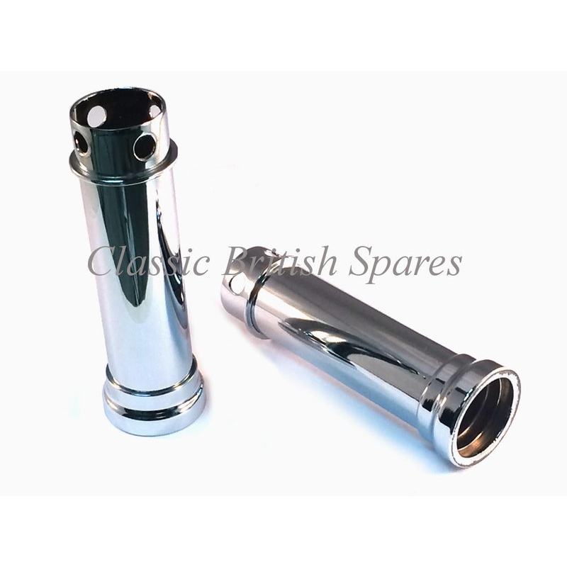 Triumph Chrome Push Rod Tube Set (2) – 70-9512 – 1969-70 – T100C / T100R