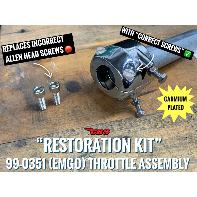 99-0351 (EMGO) Throttle Assembly “Restoration Kit” By CBS – (1 PAIR)