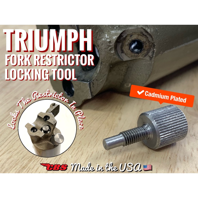 Triumph Front Fork Restrictor Damper Locking Tool By CBS – (1) 2BA (Works With 97-1499 & 97-1061 Restrictors)