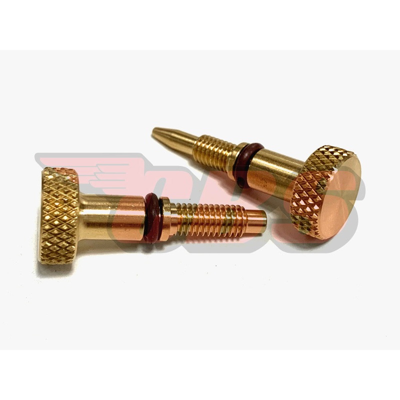 Amal Concentric Throttle Idle Screw / Air Screws – Choose Screw Type / Finish Brass Throttle / Idle Screw Set (Custom / Extended)