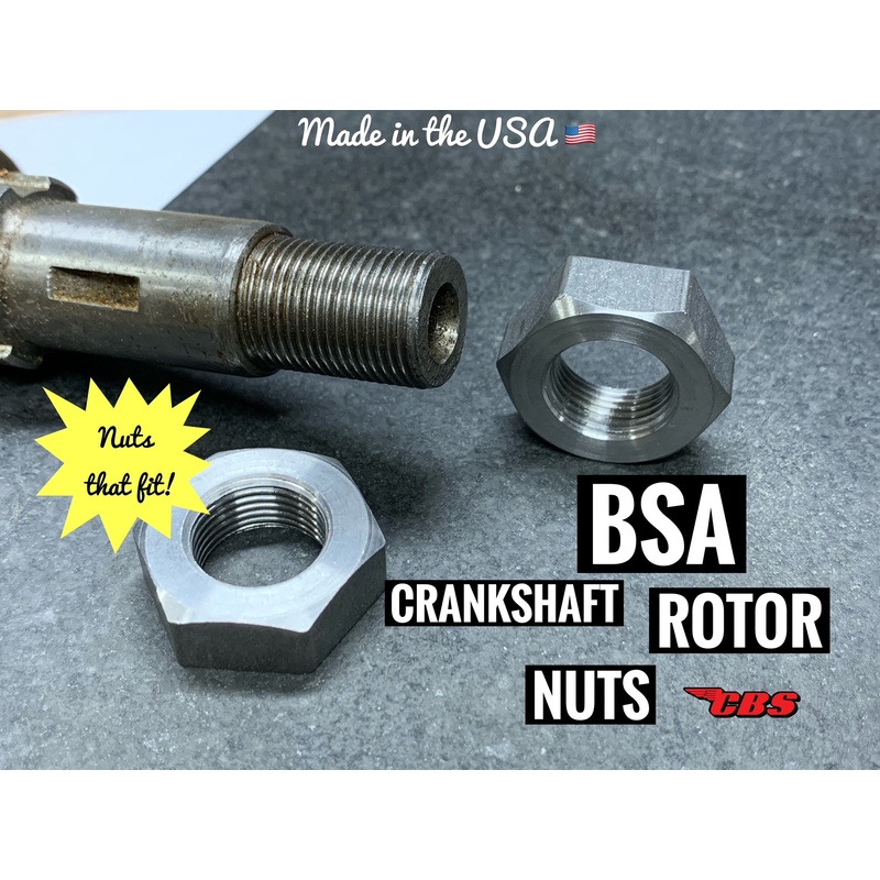 BSA Crankshaft Alternator Rotor Nut by CBS – (1) – 29-2023