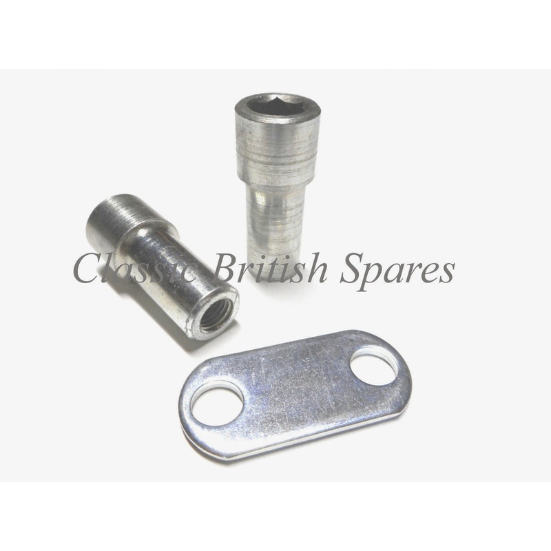 Triumph 750 Cylinder Head Socket Nut & Plate Bridge Set – T140 / TR7