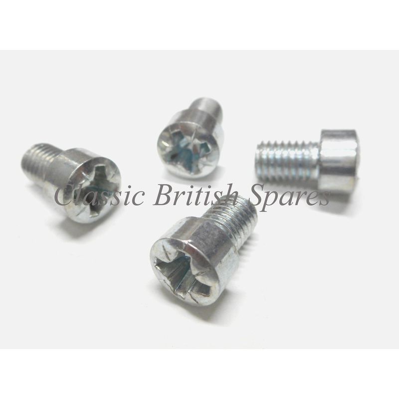 Triumph Twins Rocker Box Spring Clip Screws (4) – 57-1553 – 1963-70 – TR6 / T120