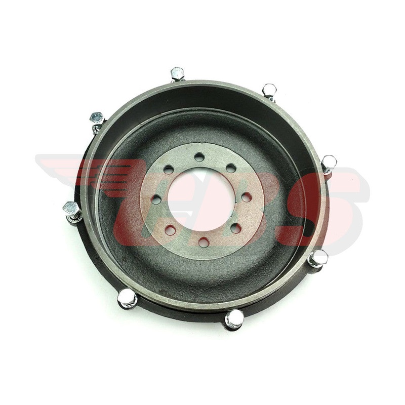 Triumph Twins / Triples Rear Brake Drums (1) – 6T / T120 / TR6 / T100 / T150 – Choose Drum Type “Bolt-On” Brake Drum (Accepts Bolt-On Sprocket) – 37-3585 / W3585 – EMGO