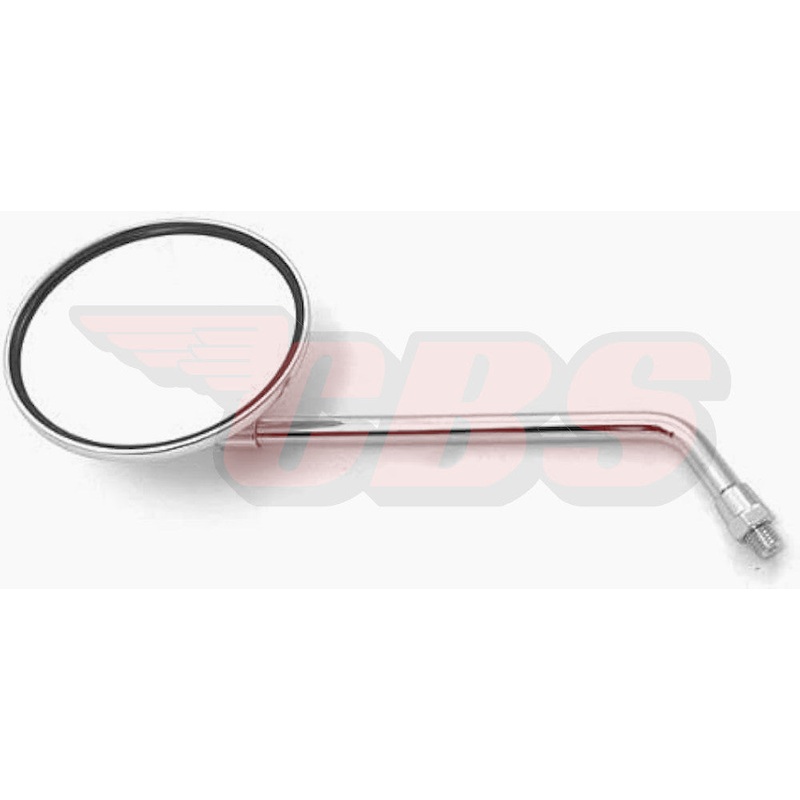 4″ Round Short Chrome Mirror W/ 8MM Threads (1)