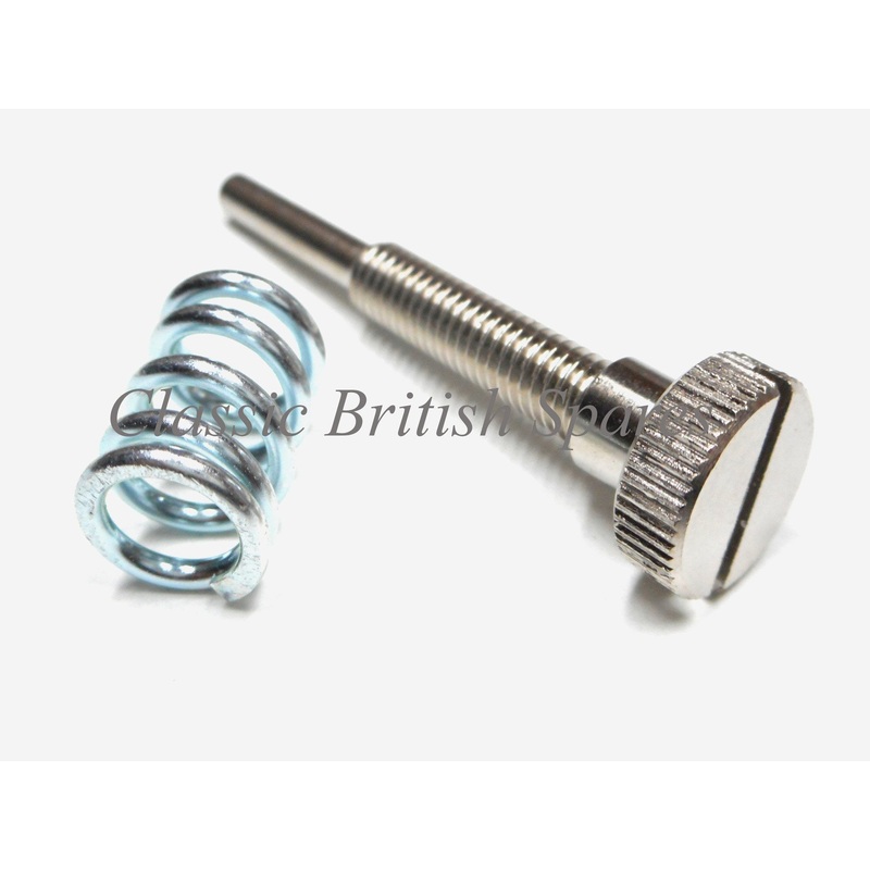 Amal Monobloc Throttle Stop Screw With Spring (1) RKC/514 – 375 / 376 / 389