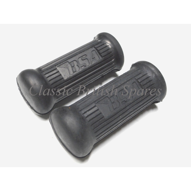 BSA Riders Short Type Rubber Footrests (1 PAIR) – 82-9608 – B44 / A65FS / A65H
