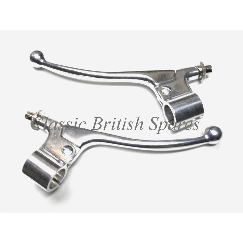 Triumph BSA Amal Style Alloy Clutch & Brake Lever Set