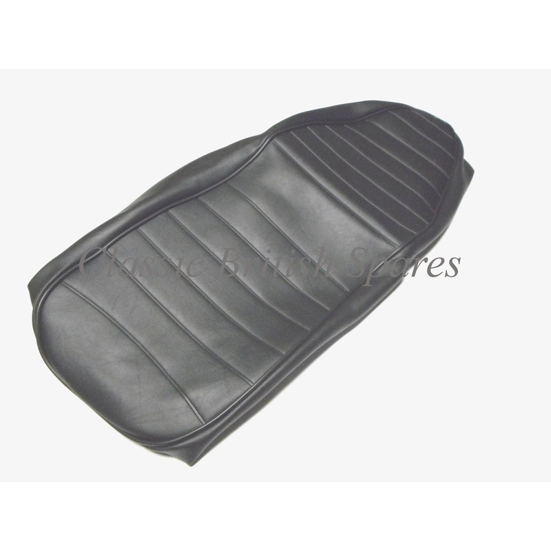 Triumph Twins Black Ribbed Seat Cover 82-7489 – (1) – 1967-68 / T100 / T120 / TR6