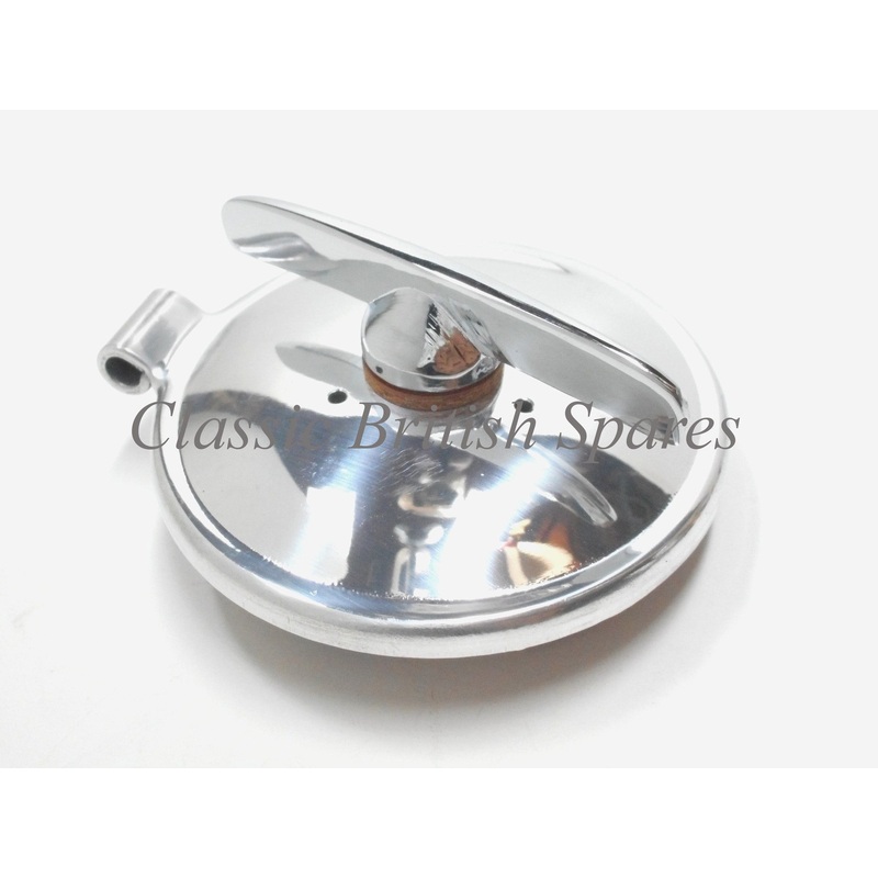 BSA 2 1/2″ Gas Tank “Winged” Alloy Filler Cap (1) – 68-8083 A50 / A65 / A7 / A10