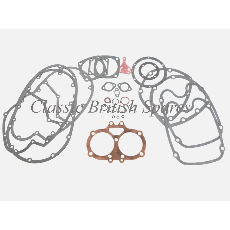 BSA A50 / A65 Engine Gasket Sets – 1962-72 – Choose Gasket Type A65 – Top-End Gasket Set – CovSeal (USA) (1962-72 – W/ Copper Head Gasket)