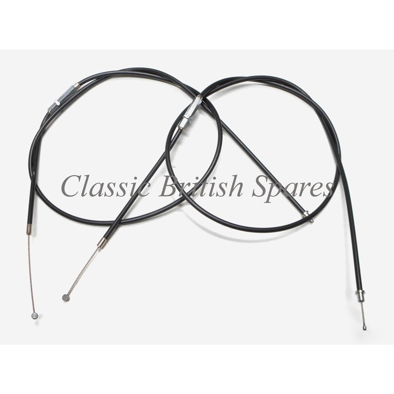 Triumph 650 / 750 Dual Throttle Cables (2) – 60-1819 – 1968-76 -Venhill