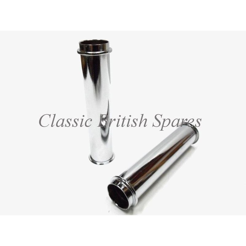 Triumph 650 Twins Chrome Push Rod Tube Set (2) 70-6000 1966-68 TR6 T120 6T TR6C