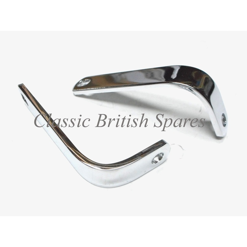 Triumph Chrome Exhaust Header Pipe Brackets (2) -70-6857 – TR6 / T120 / T140