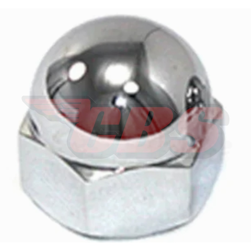 Triumph Chrome Rocker Oil Feed Acorn Nut (1) – Choose Year Early (70-1435)