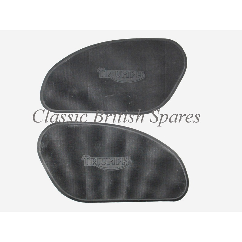 Triumph Gas Tank Rubber Knee Pads (1 PAIR) 82-5401 & 82-5402 – TR6 / T120 / T100