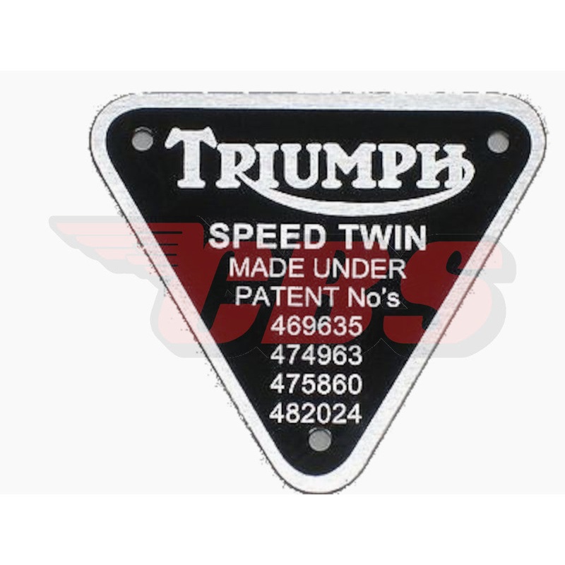 Triumph Patent Plates & Rivets (1) – Choose Patent Plate / Rivet Type #70-4016 (Alloy)