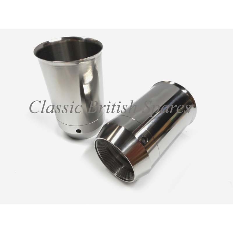 Triumph Stainless Front Fork Seal Holders (2) 97-1654S