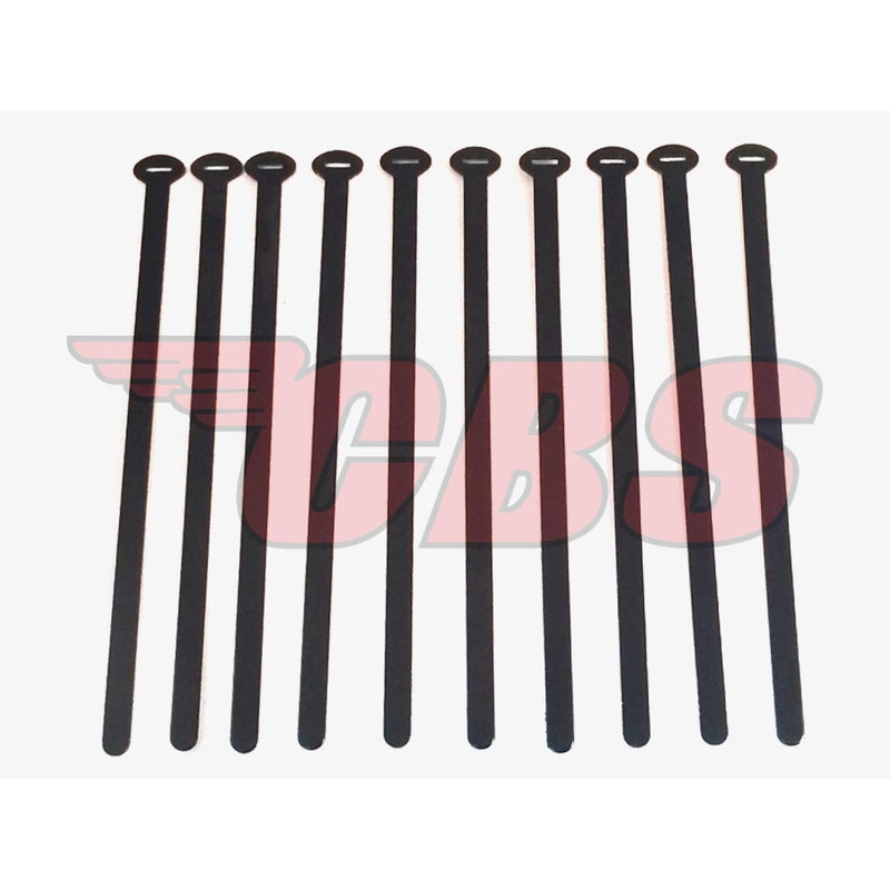 Universal Alloy Frame Cable Ties (10) – Choose Size / Color 6″ – Black