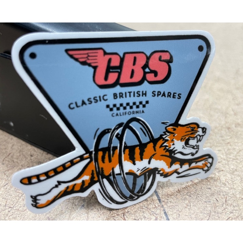 CBS Shop Stickers (1) – Choose Sticker Type Leaping Tiger – (2.5″ X 2″)