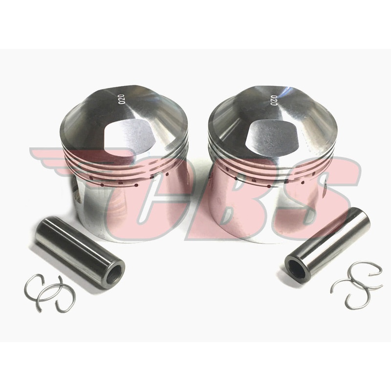 Triumph 650 Twins Piston Set – JCC – To 1972 STD (Alloy Head)