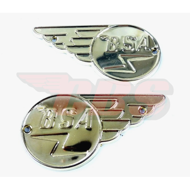 BSA “Side Panel” Badges (1 PAIR) 68-9235 & 68-9236 – A7 / A10 / A50 / A65