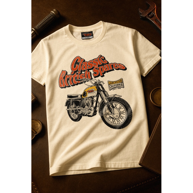 CBS Desert Sled T-Shirts (1) – Choose Color / Style Natural White Small (S) Triumph