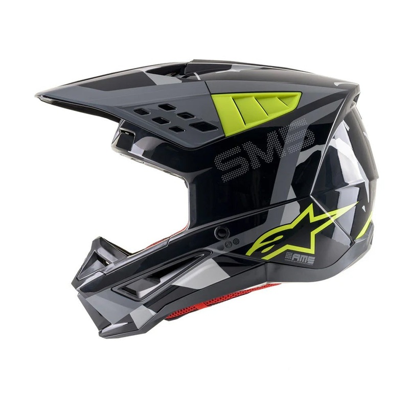 Alpinestars SM5 Rover Helmet – Black/Yellow/Grey SM 55-56