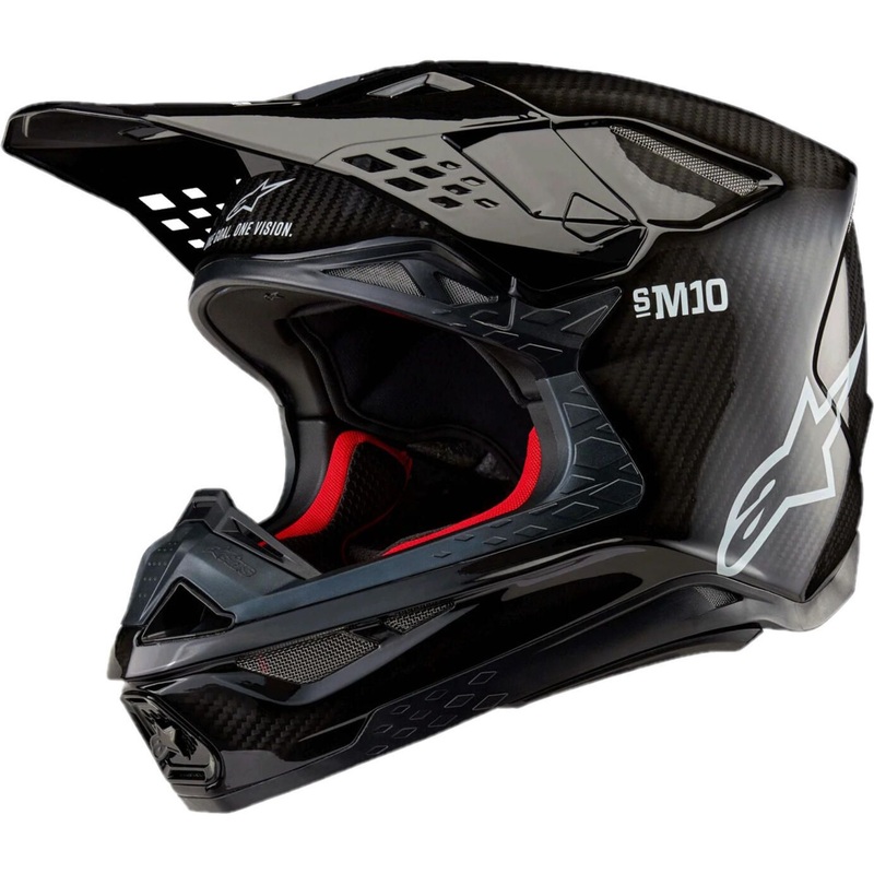 Alpinestars SuperTech M-10 Carbon Helmet Black MD (57-58)