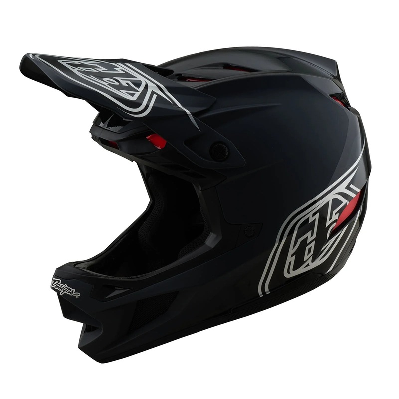 Troy Lee Designs  D4 Polyacrylite Helmet Shadow Black MD
