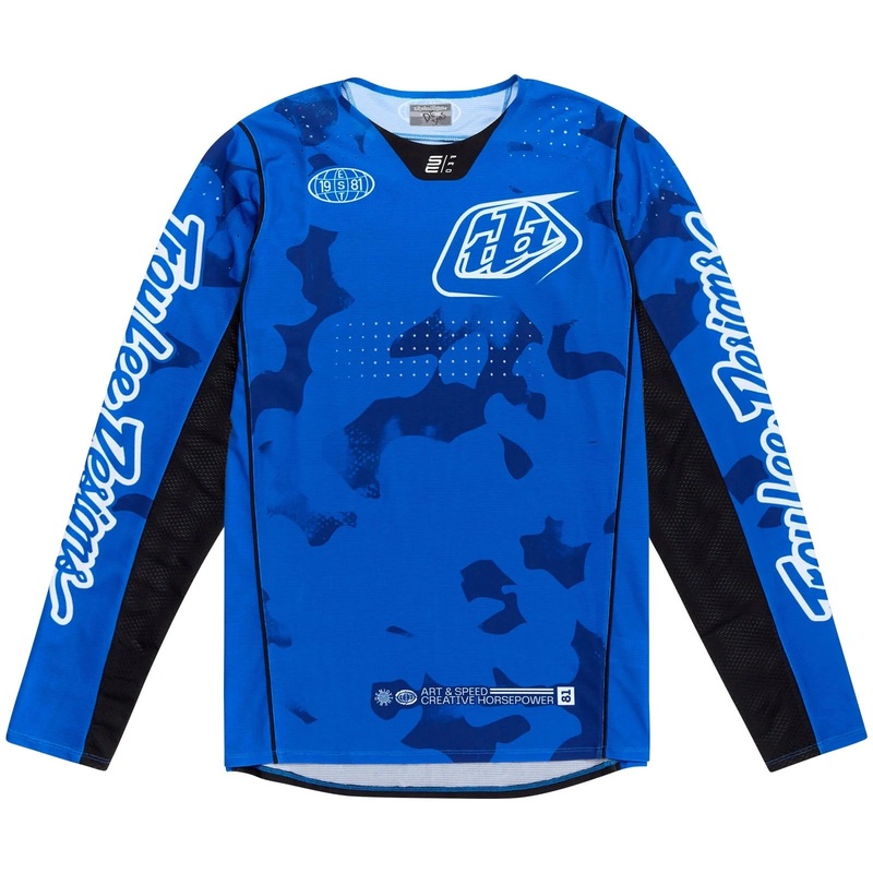 Troy Lee SE Pro Jersey Blotted Bright Blue SM