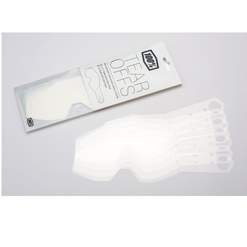 100% Goggle Laminated Tear-Offs Racecraft/Accuri/Strata