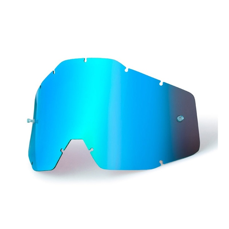 100% Goggle Replacement Lens Racecraft/Accuri/Strata Blue Mirror