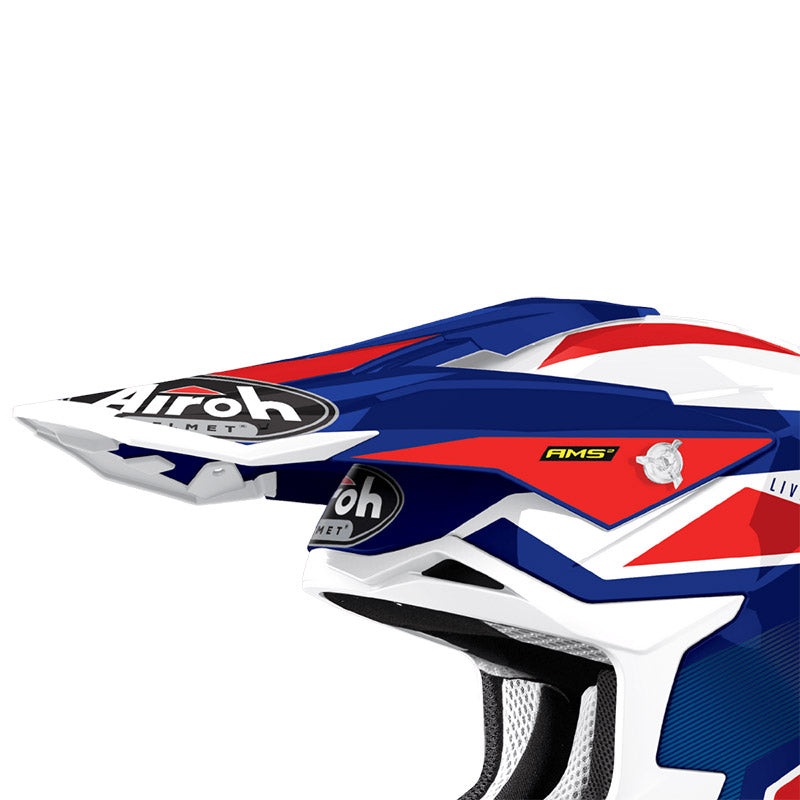 Airoh Aviator Ace Strycker Visors Axe Red/Blue