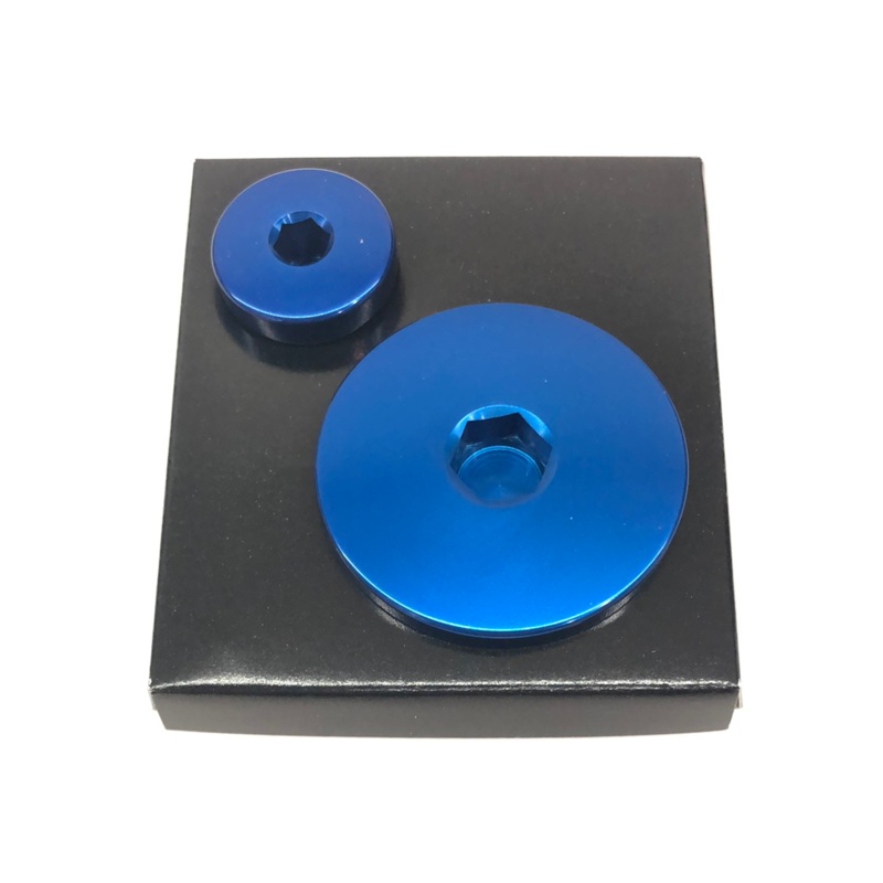 WORKS CONNECTION ENGINE PLUG SET YAMAHA Blue YZ250F 2001-13