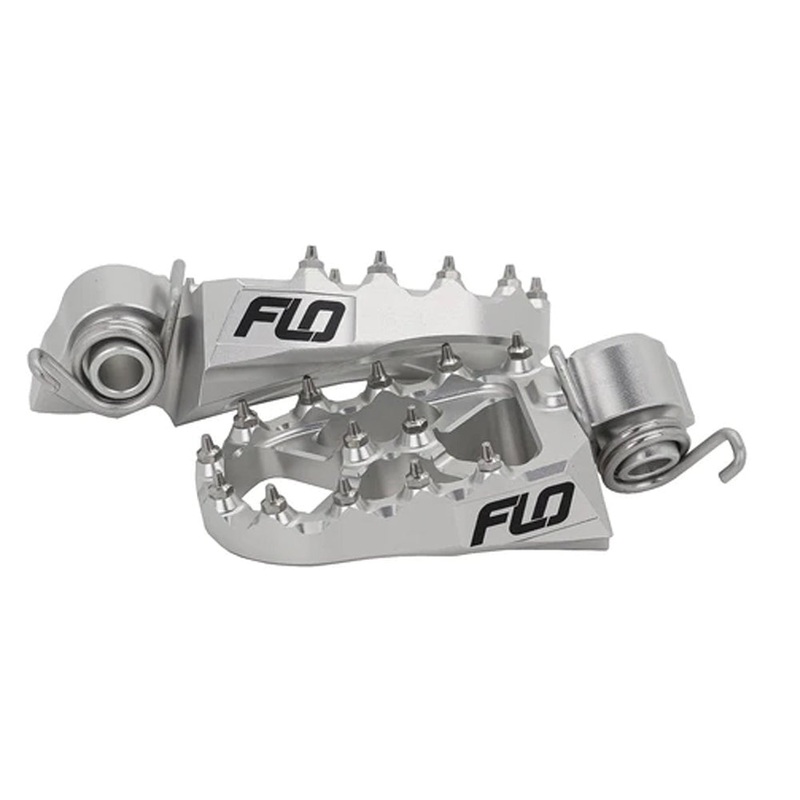 Flo Motorsports 12mm Lower Footpegs (122-8026S) Chrome