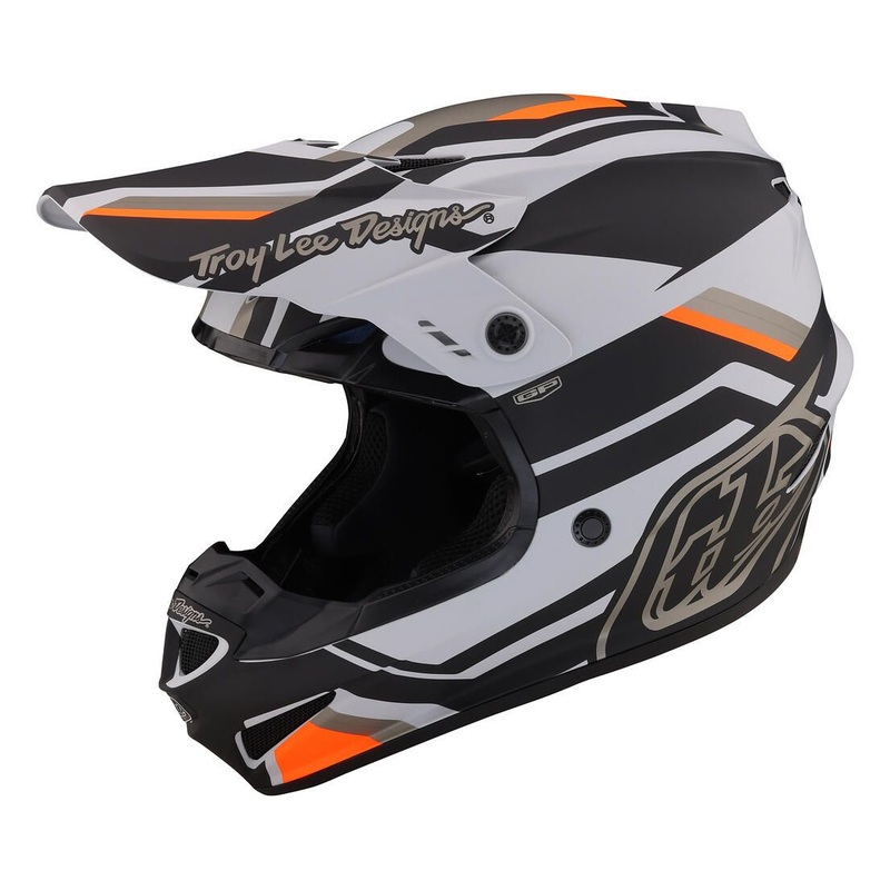 Troy Lee GP Apex Helmet Gray/Orange S / 55-56
