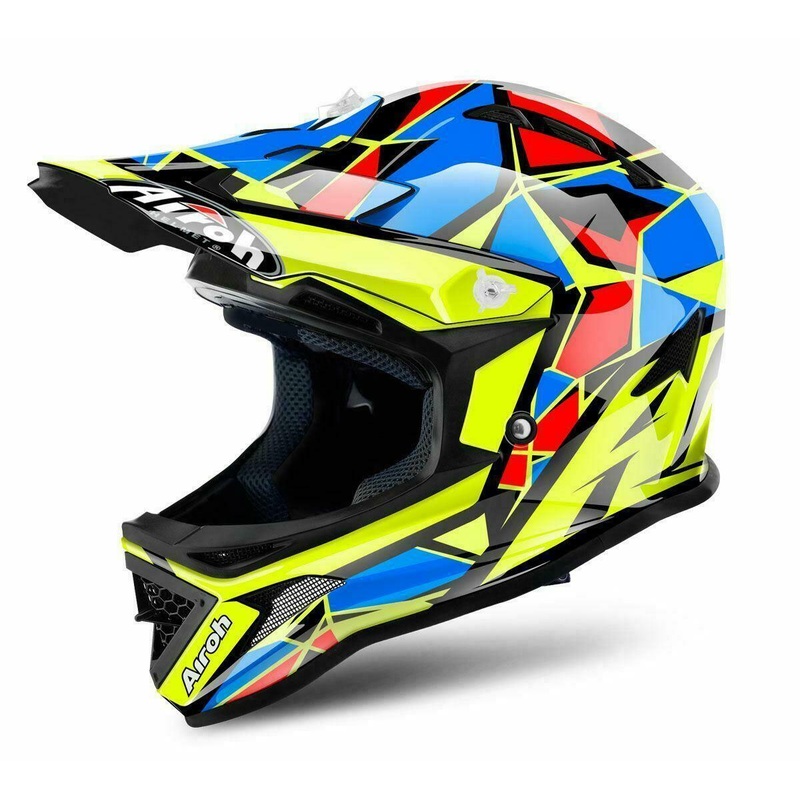 Airoh Archer Chief Youth Helmet – XXS Yellow/Blue XXS