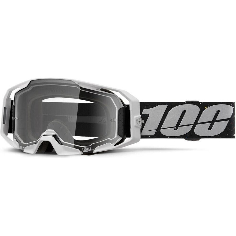100 Percent Armatic Goggles – Clear Lens Rapid Racer Black/White