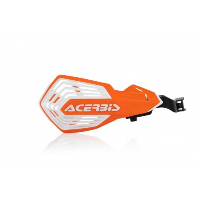 K-FUTURE HANDGUARDS EX 250 EX 250 F MC 250 F CRF 300 RX ENDURO SPECIAL FE 350 2014-25 orange/white