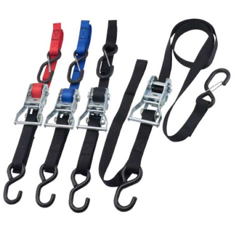 Tie Down Belt Ratchet Pair Black Black